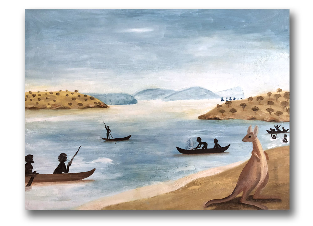 Port Jackson 1788 by libby blainey