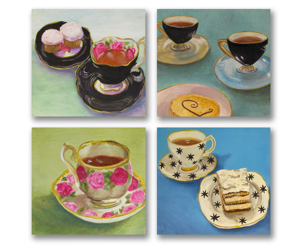 Tea Cups by libby blainey