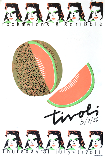 Rockmelons and Scribble, Andy Warhol inspired
