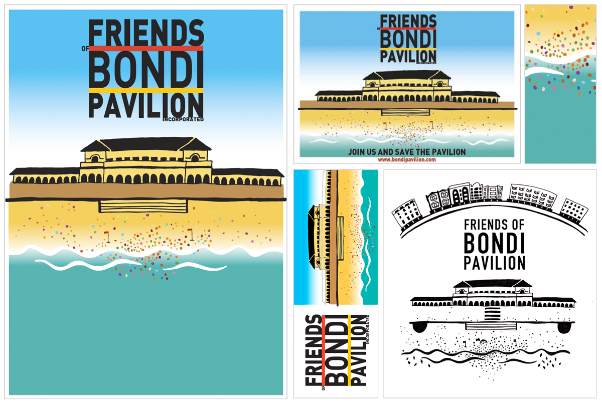 Artwork to save the bondi pavilion from developers