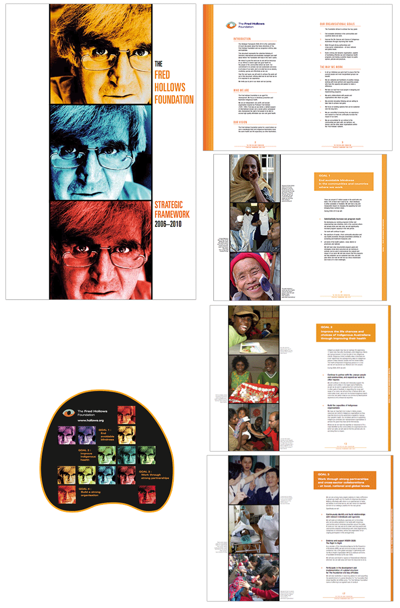 artwork for Fred Hollows Strategic Planning document