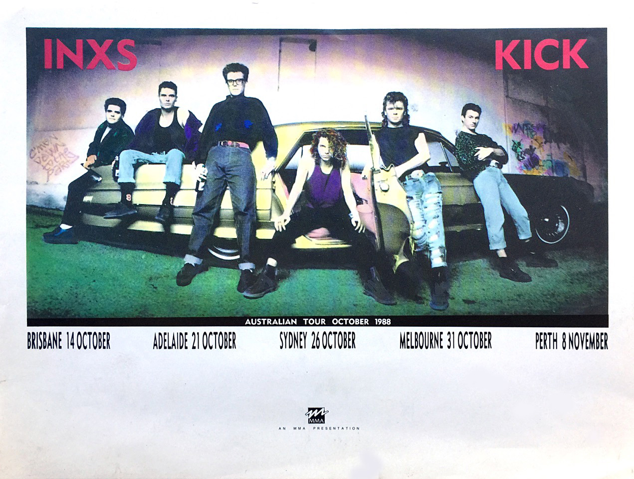 Poster for the INXS Kick tour 1988